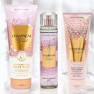 Bath & Body Works Champagne Toast Body Care Set of 3pc